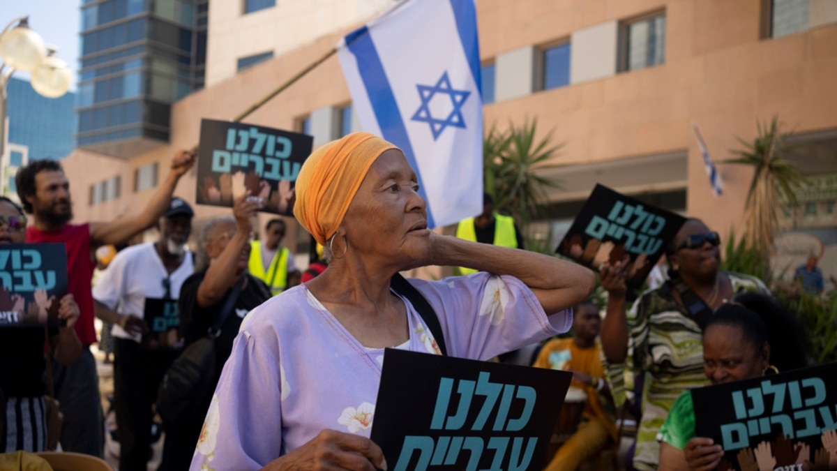 Black jewish israel gaza