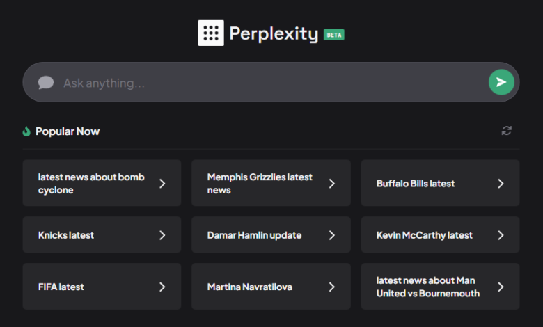 Perplexity motor busqueda ia
