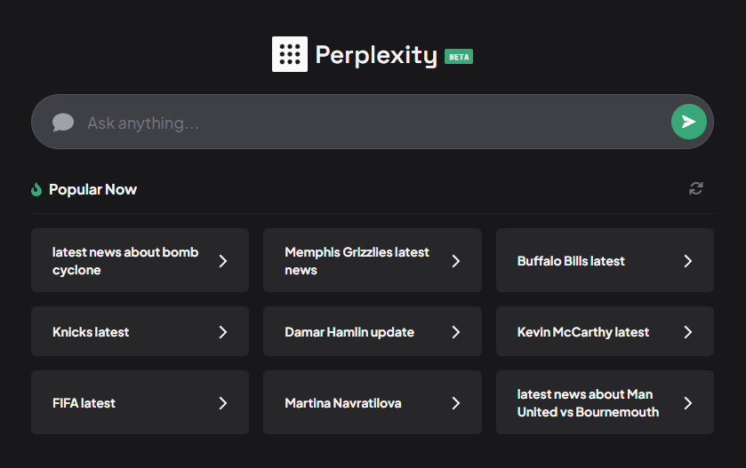 Perplexity motor busqueda ia