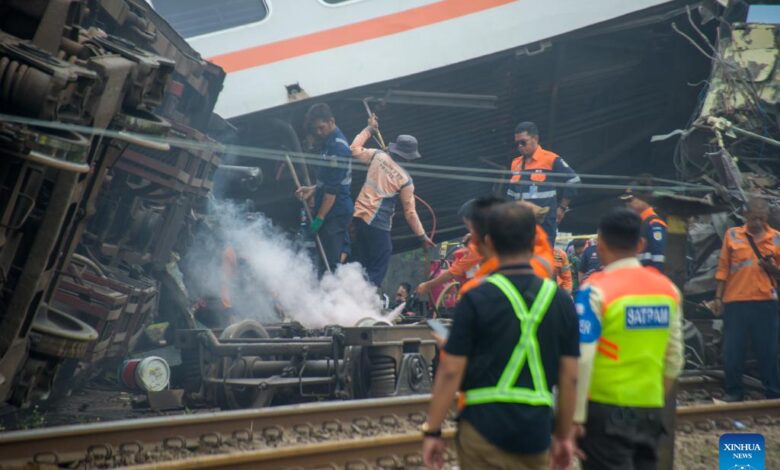 Indonesia train crash west java