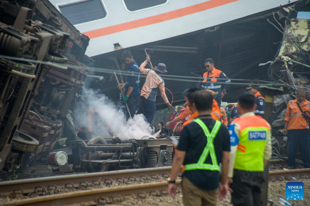 Indonesia train crash west java