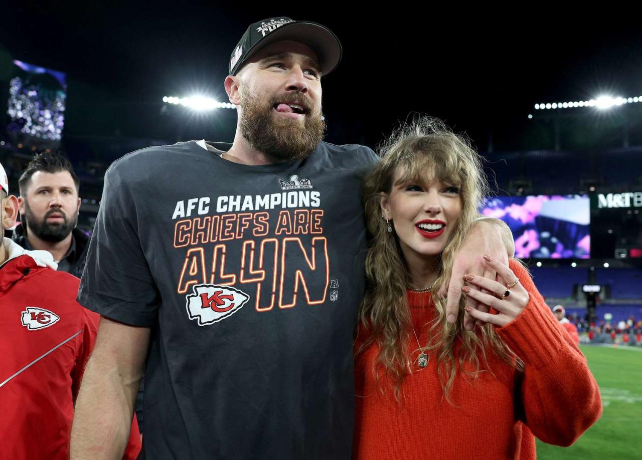 Taylor swift travis kelce trump