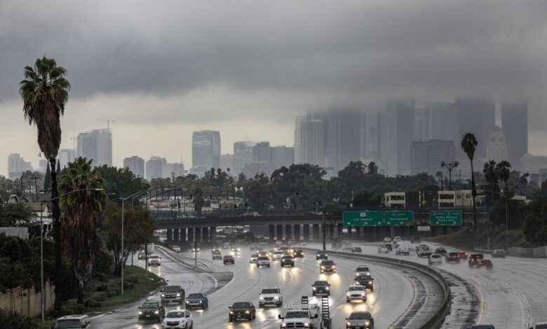 Los angeles storm climate