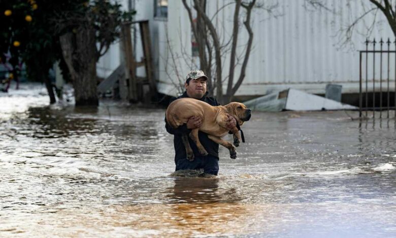 Interstate flooding mudslides caught craziness