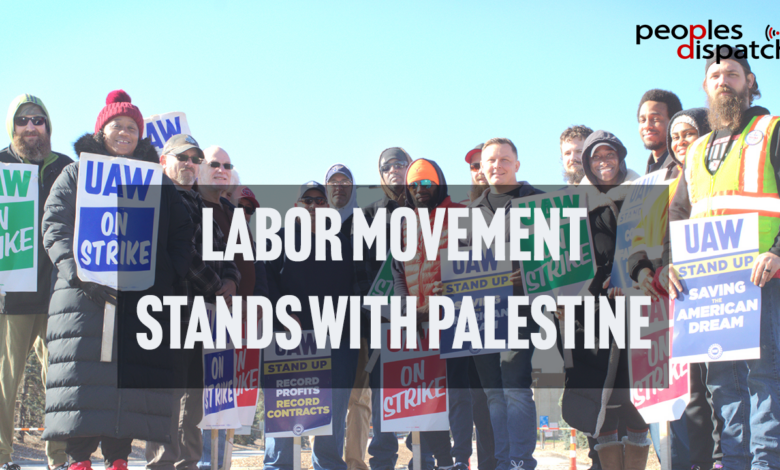 American unions long backed israel now some are protesting it