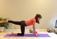 Pilates workout at home