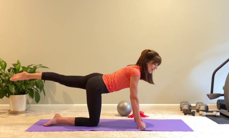 Pilates workout at home