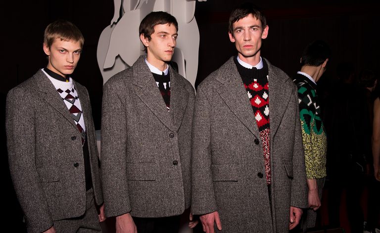 Mens wear prada armani milan fashion week