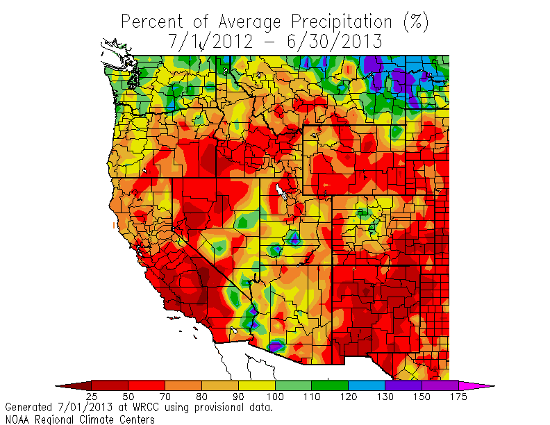 Los angeles rainfall total