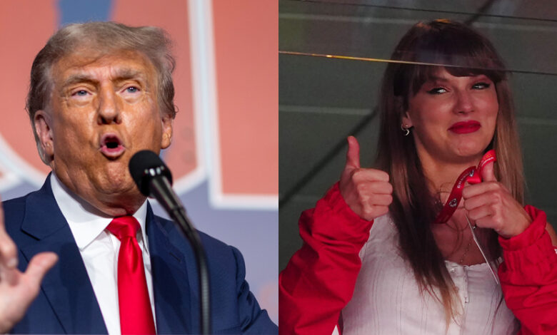 Trump taylor swift travis kelce