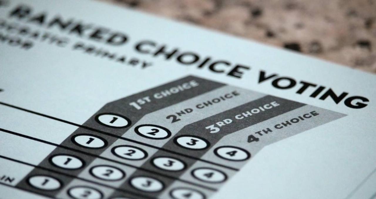 Ranked choice voting elections