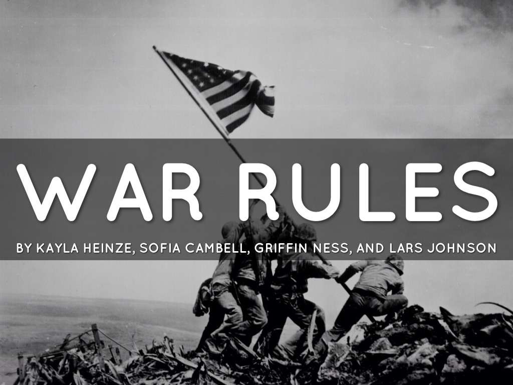 The rules of war