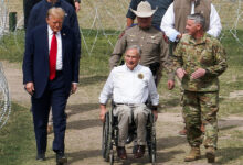 Biden trump border visits texas fire