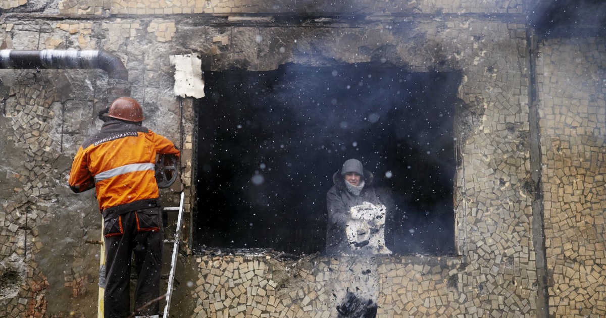 Ukraine donetsk market blast