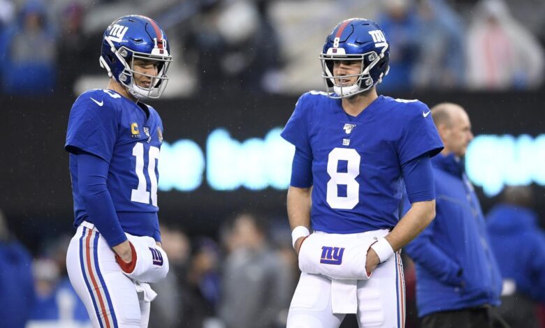 Eli manning daniel jones giants qb