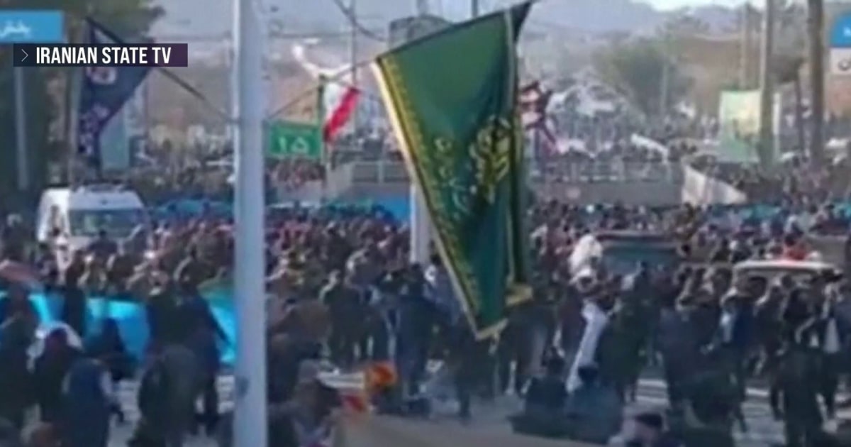 Iran explosion qassim suleimani ceremony