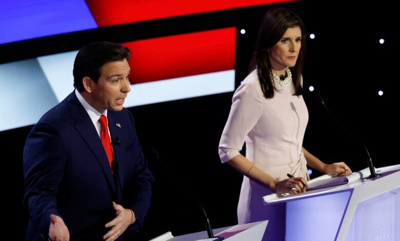 Desantis trump haley ad