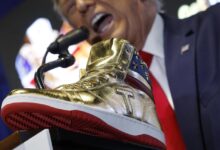 Donald trump sneakers roman sharf