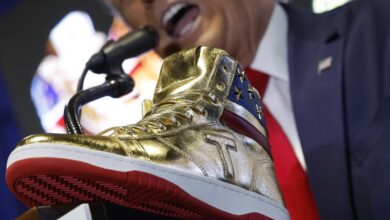 Donald trump sneakers roman sharf