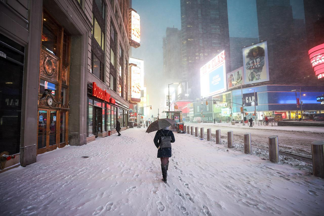 New york snow fashion