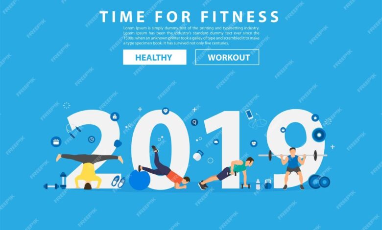 Fitness workout new year