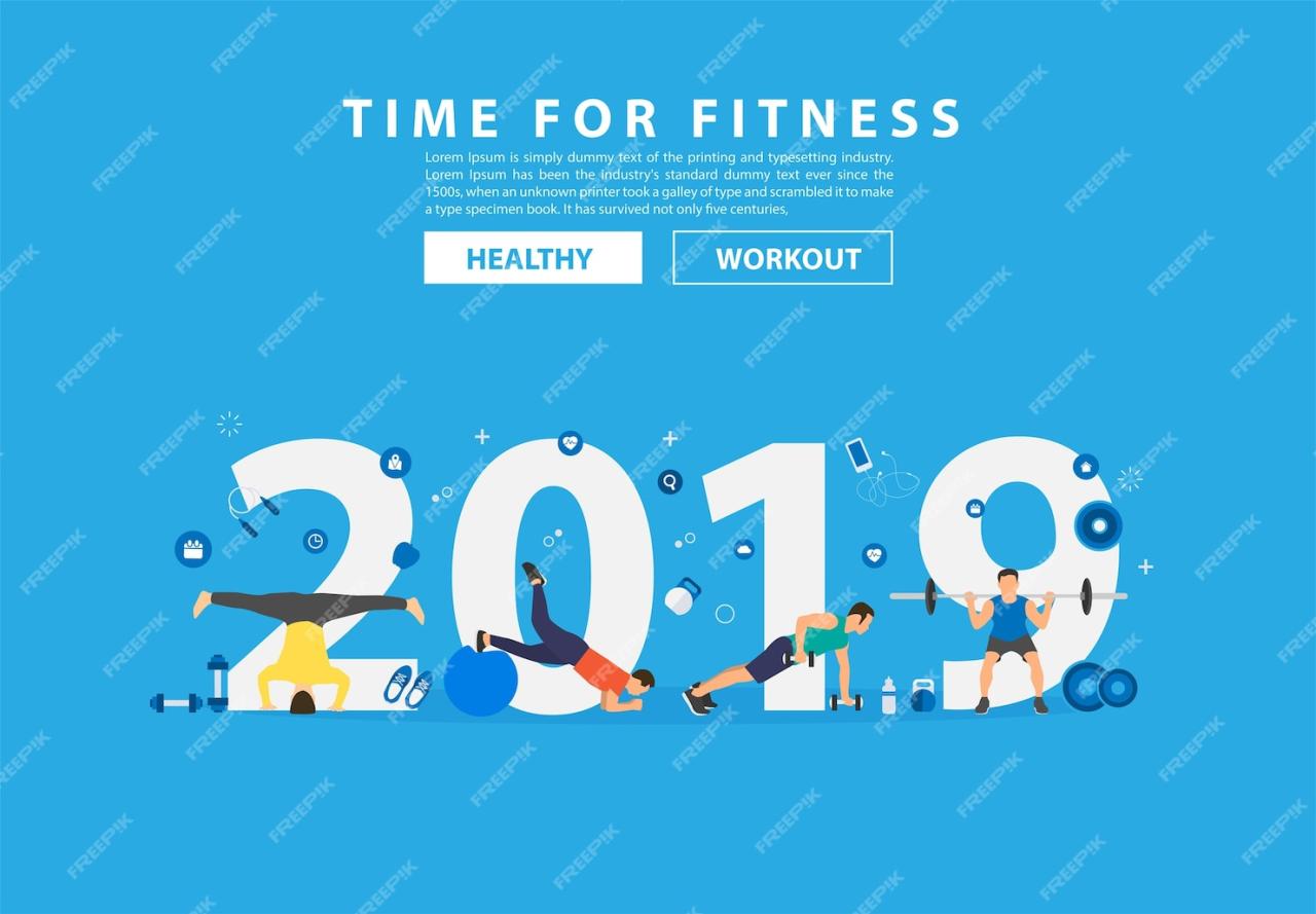 Fitness workout new year