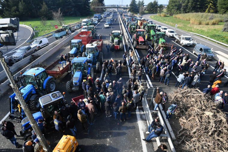 Farmers tractors protesting tractor abc flood word