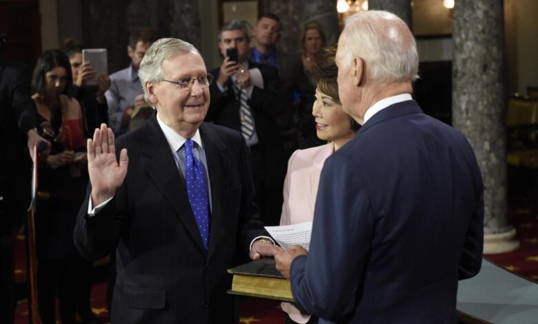 A biden trump border showdown and mitch mcconnells exit