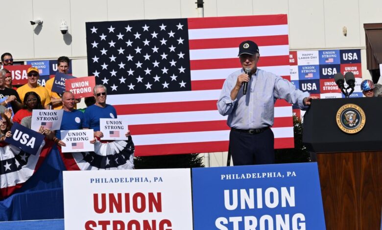 Biden uaw union speech endorsement