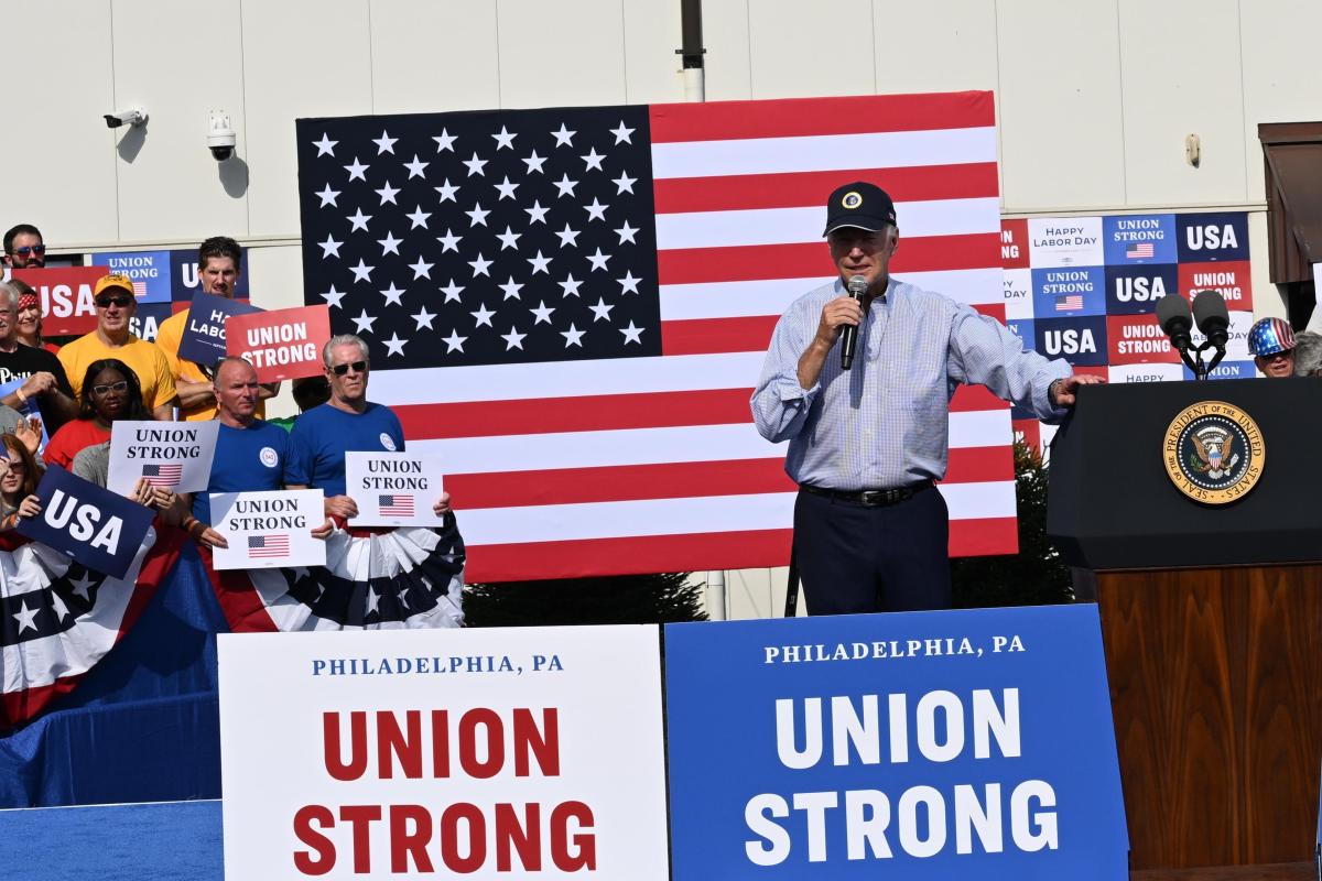 Biden uaw union speech endorsement