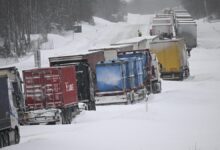 Sweden snow hit temperatures issued johan