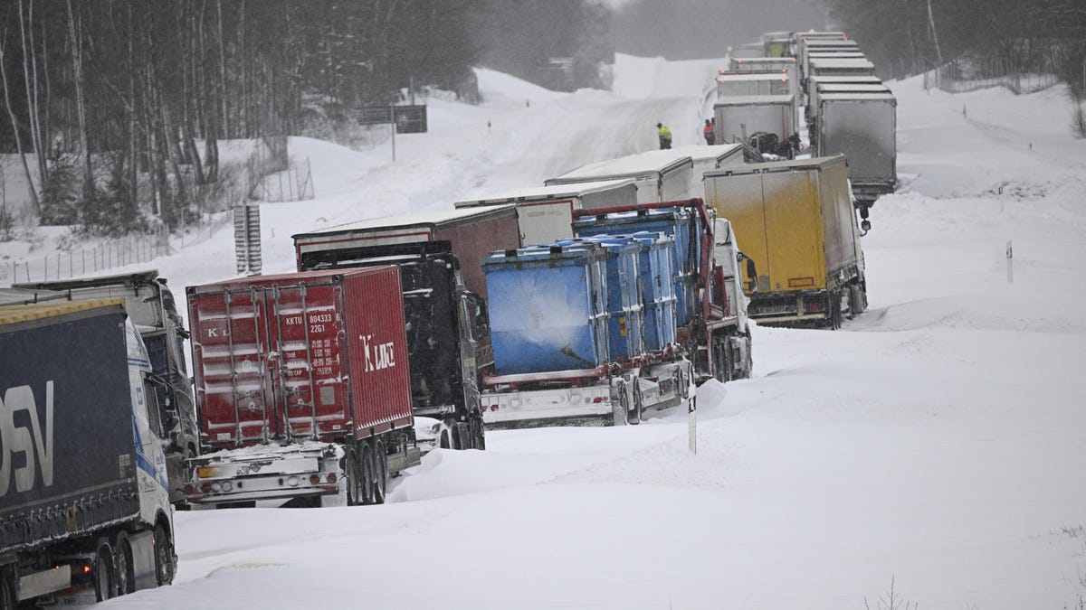 Sweden snow hit temperatures issued johan