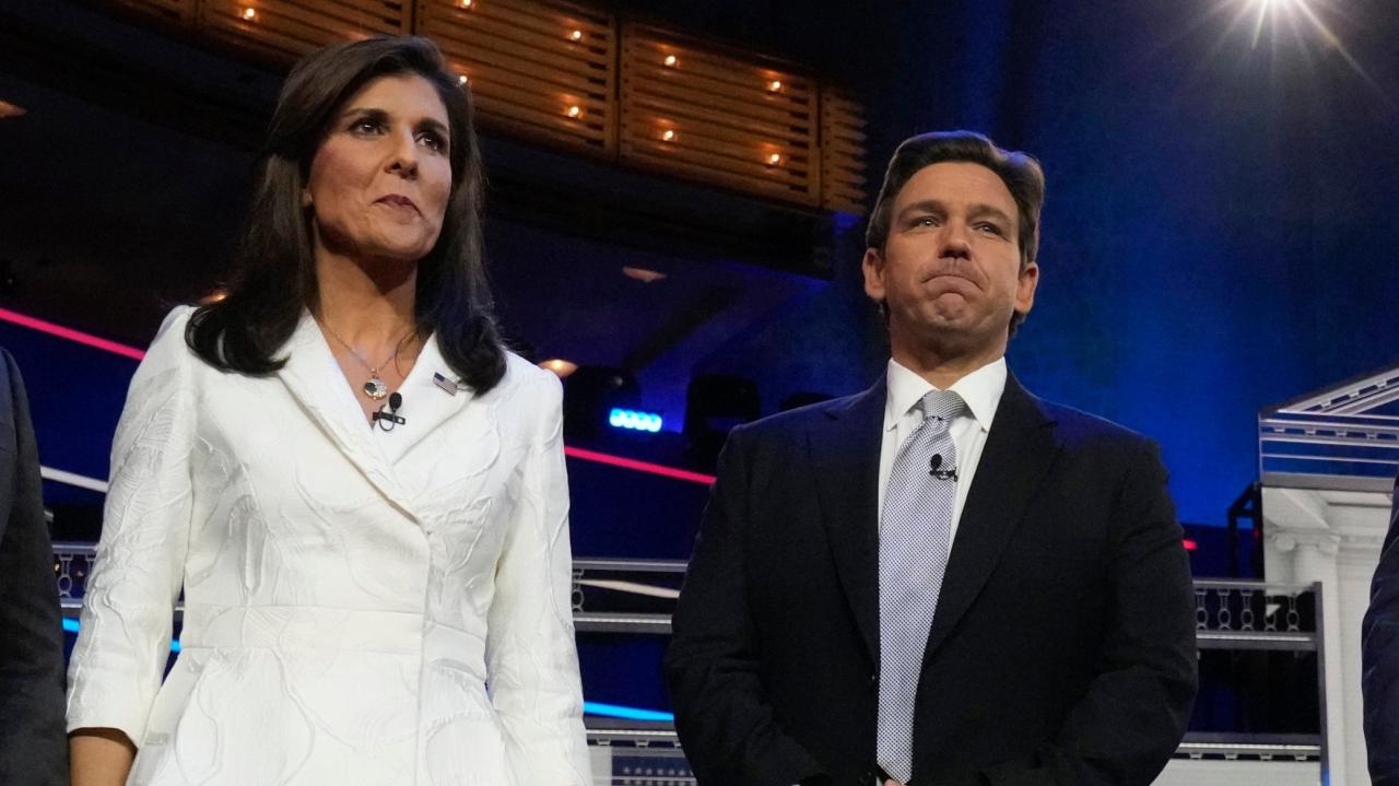 Desantis haley debate trump town hall