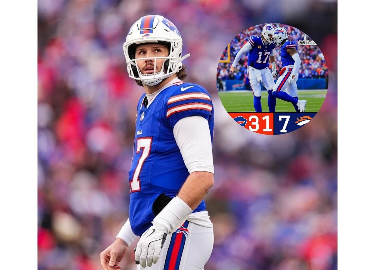 Josh allen buffalo bills postseason rushing record