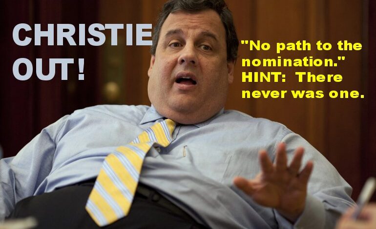 Chris christie drops out