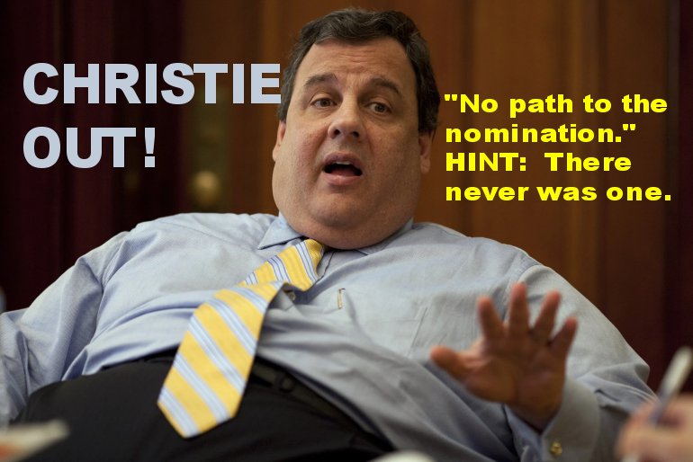 Chris christie drops out