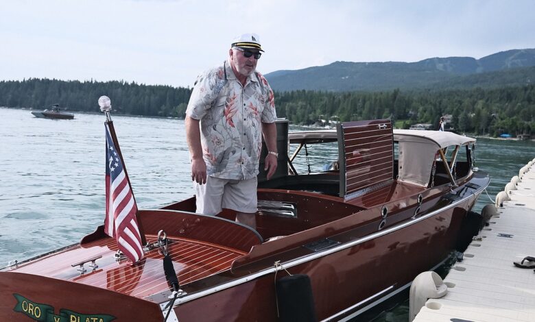 A motorboat as cozy as a woodland cabin