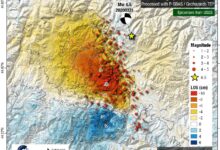 Idaho earthquake map aftershock