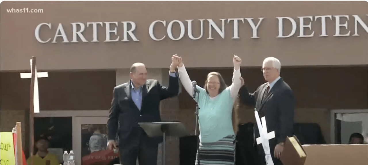 Kim davis marriage licenses legal fees