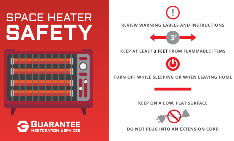 Space heater safety tips