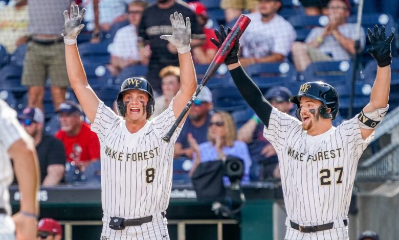 College baseball wake forest draft ecu