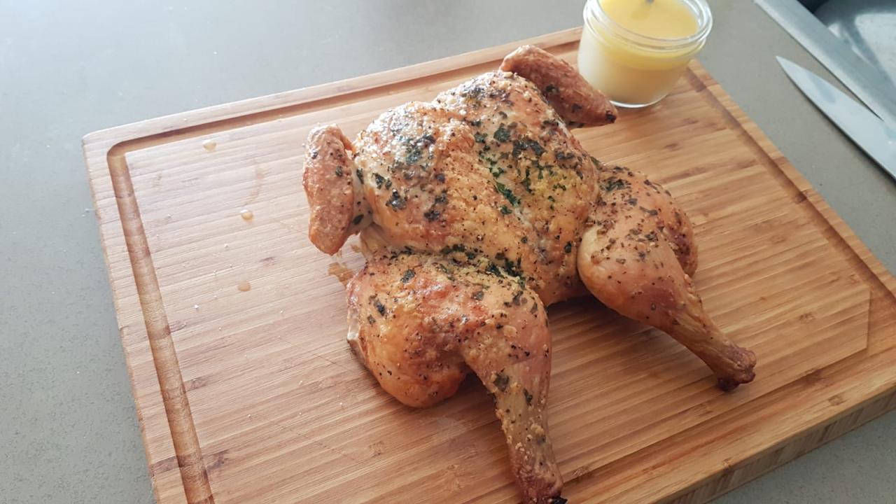 A spatchcocked roast chicken is a better roast chicken