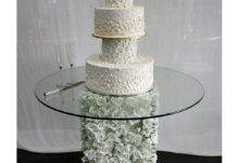 Wedding sheet cakes table long