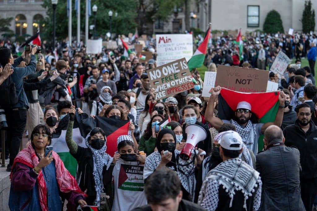 Palestinian protest columbia university