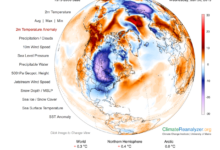 Freezing temperatures cold weather map