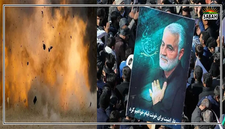 Iran explosion qassim suleimani ceremony