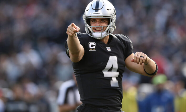 Raiders quarterback cousins brady mayfield carr