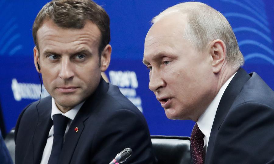 Macron nato russia putin