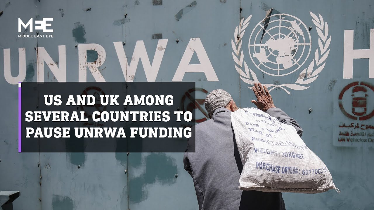 Unrwa funding pause countries israel gaza