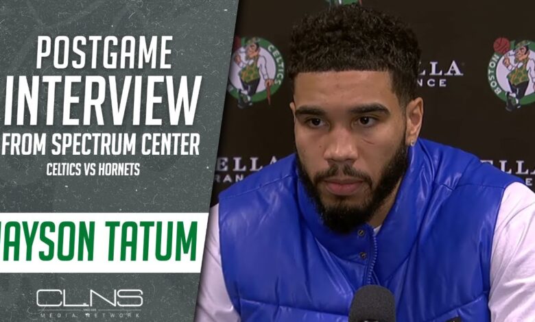 Jayson tatum interview celtics nba